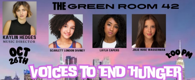 Voices to End Hunger to Present Cabaret at The Green Room 42