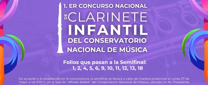 Realizan En El Conservatorio Nacional De Música El Seminario Internacional Y Concurso Nacional Infantil De Clarinete