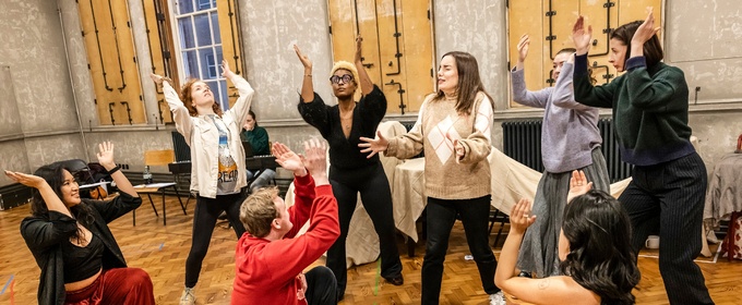 Photos: Frances McNamee, Rebecca Trehearn and Kirsty Findlay in BALLAD LINES Rehearsals