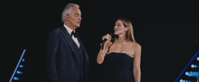 Video: Katherine McPhee and David Foster Join Andrea Bocceli for 'Can't Help Falling In Love'