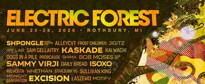 Electric Forest Unveils Initial Music Lineup for 2026 Edition