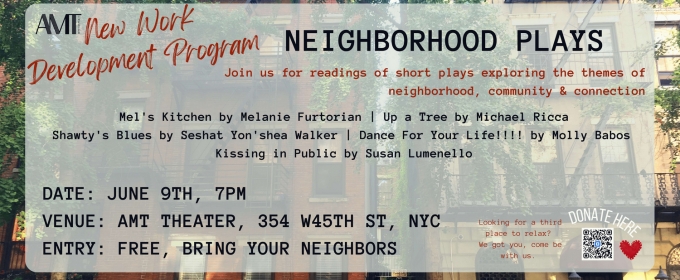 AMT Will Host 4th New Play Reading Series