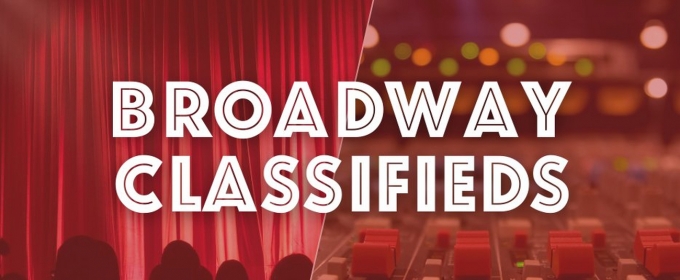 This Week's Classifieds - Jobs in Development, Stage Management and More
