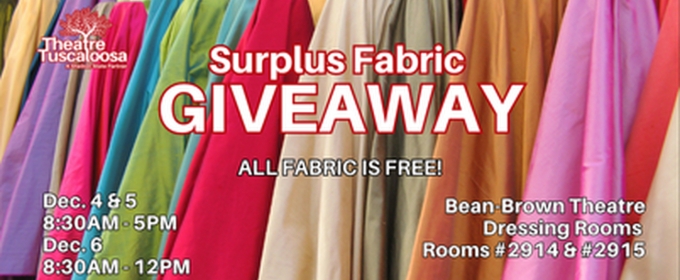 Theatre Tuscaloosa To Host Surplus Fabric Giveaway