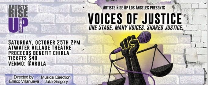 Artists Rise Up Los Angeles to Present VOICES OF JUSTICE Concert