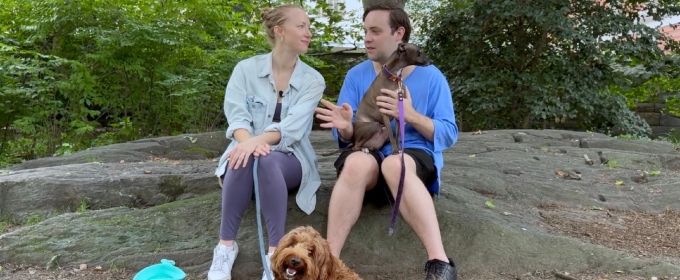 Exclusive: Natasha Hodgson & Jak Malone Cuddle up with Their Broadway Pets, Sydney & Dracula