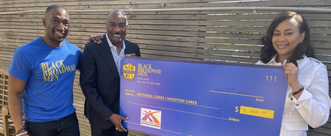Photo Flash: BLACK BROADWAY MEN Provide Disaster Relief Funds to Those Affected Photos