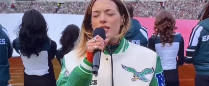 Video: WICKED's Mary Kate Morrissey Performs National Anthem at NFC Championship Game