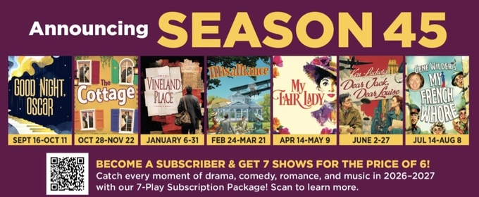 MY FAIR LADY, THE COTTAGE, and More Set For North Coast Repertory Theatre 2026-27 Season