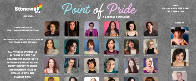 POINT OF PRIDE: A CABARET FUNDRAISER to be Presented at The Stonewall Inn