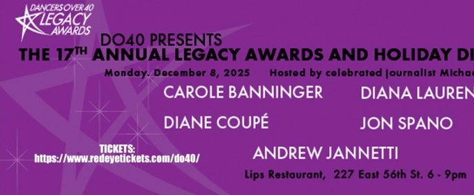 17th Annual Dancers Over 40 Legacy Awards And Holiday Dinner Set For Next Month