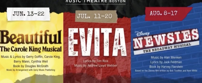 NEWSIES, EVITA, and BEAUTIFUL Come to Reagle Music Theatre of Greater Boston