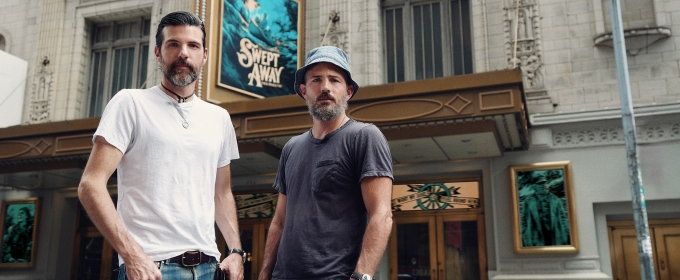 Photos: The Avett Brothers Pose in Front of Longacre Theatre Ahead of SWEPT AWAY Opening