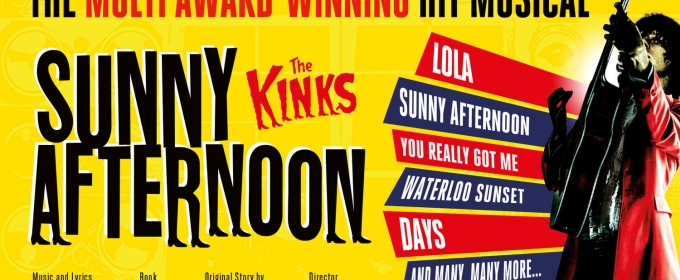 SUNNY AFTERNOON Comes to Milton Keynes Theatre