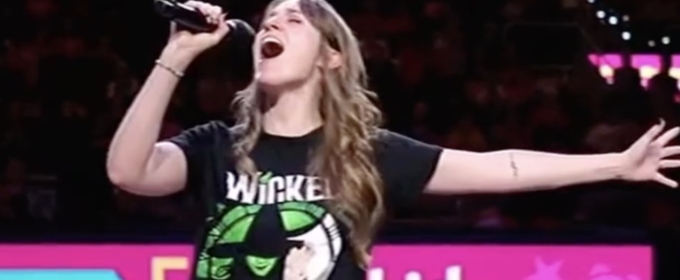 Video: WICKED's Carly Augenstein Performs 'Defying Gravity' at Indiana Fever Game