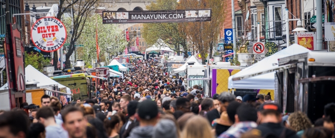 MANAYUNK StrEAT FOOD FESTIVAL with 70+ Food Trucks and Gourmet Vendors on 4/27