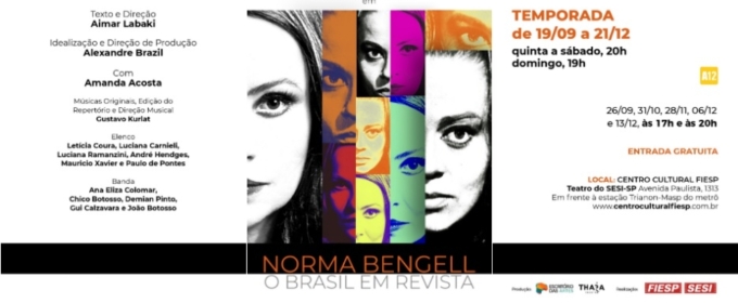 La Bengell Shines Again in NORMA BENGELL, O BRASIL EM REVISTA