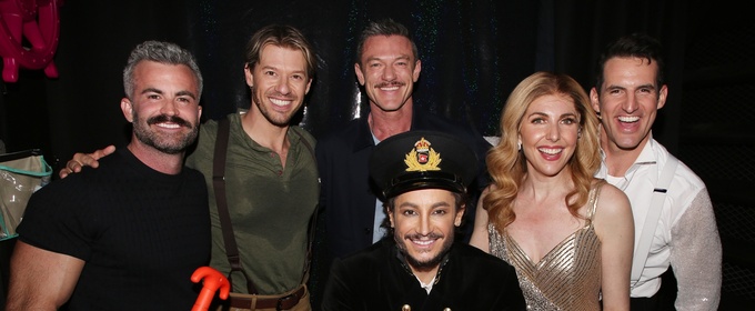 Photos: Luke Evans Visits TITANIQUE on Broadway