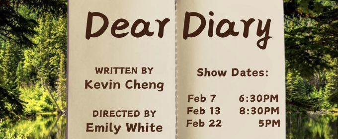 DEAR DIARY By Kevin Cheng To Premiere At Chain Winter One-Act Festival