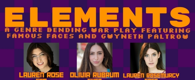 World Premiere Production of Spencer Senzon's ELEMENTS Comes to the Nu Box Theater
