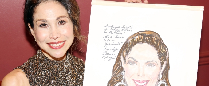 Photos: CHICAGO's Bianca Marroquín Receives Sardi's Caricature