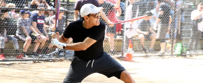 Photos: George Clooney Play Softball at the Broadway Show League Opening Day Photo