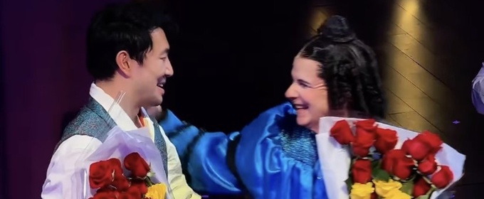 Video: John Cameron Mitchell & Simu Liu Take First Bows in OH, MARY!