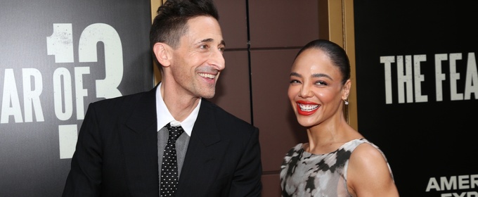 Video: Adrien Brody & Tessa Thompson Celebrate THE FEAR OF 13 Opening Night
