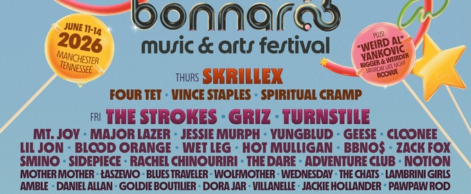 “Weird Al” Yankovic, Teddy Swims & More Join 2026 Bonnaroo Lineup