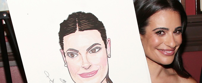 Photos: CHESS Star Lea Michele Receives Portrait at Sardi's