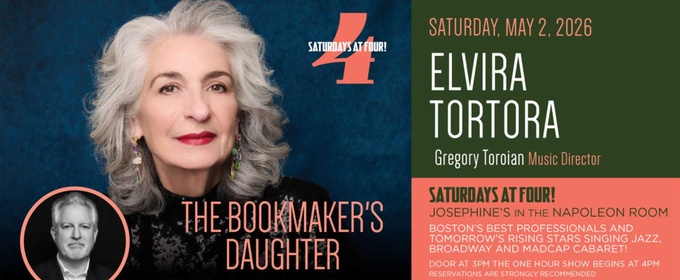 Elvira Tortora Will Bring THE BOOKMAKER'S DAUGHTER To Josephine’s Cabaret at Club Café in May