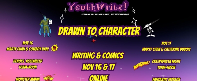 YouthWrite Announces Fall Workshops