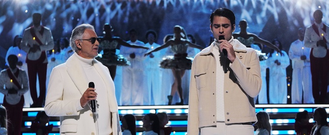 Photos: Andrea Bocelli, HUNTR/X, & More at SNOOP’S HOLIDAY HALFTIME PARTY