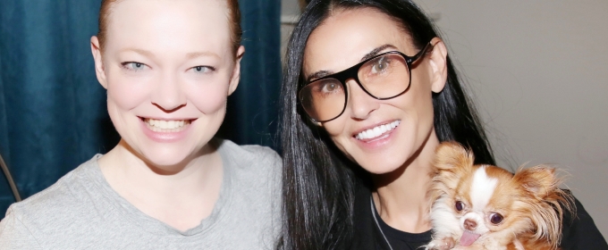 Photos: Demi Moore & Pilaf Visits THE PICTURE OF DORIAN GRAY on Broadway!