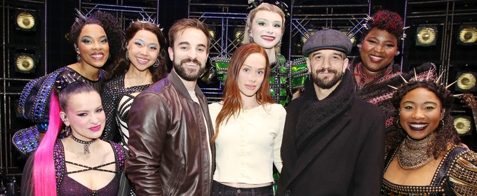 Photos: Whitney Leavitt and Mark Ballas Visit SIX on Broadway