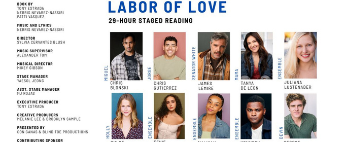 New Musical LABOR OF LOVE Premieres with Staged Reading in Pasadena