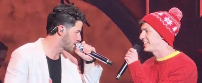 Video: Andrew Barth Feldman Joins Nick Jonas for 'Home Alone' Performance During Long Island Concert