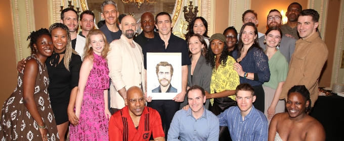 Photos: Jake Gyllenhaal Gets a Sardi's Portrait