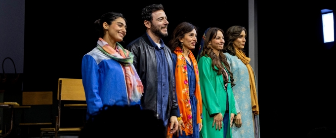 Photos: ENGLISH Cast Takes Opening Night Bows