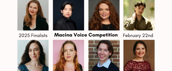 Toronto City Opera Unveils Finalists For The Second Annual Macina Voice Competition