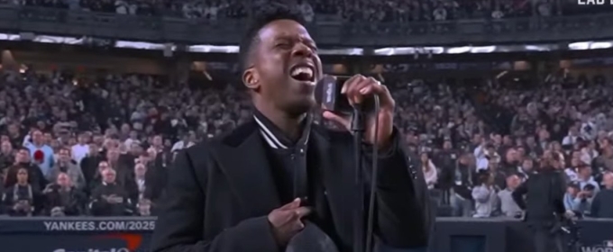 Video: Tony-Winner Leslie Odom, Jr. Performs the National Anthem At the World Series Game 3