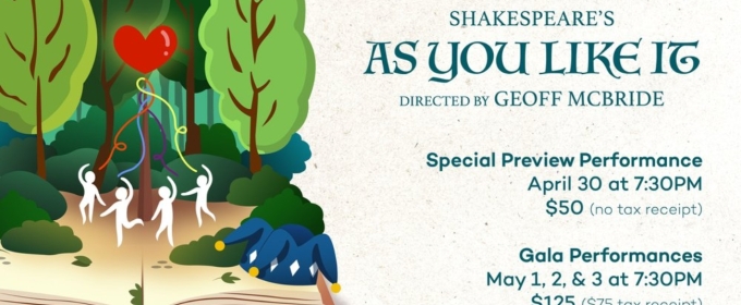 25th Annual Lawyer Play Brings AS YOU LIKE IT To The Great Canadian Theatre Company