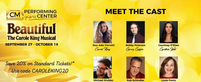 Cast Set for BEAUTIFUL: THE CAROLE KING MUSICAL at CM Performing Arts