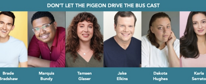 Cast Set For DON'T LET THE PIGEON DRIVE THE BUS at the Young People's Theatre of Chicago