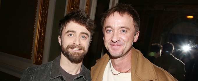 Photos: Daniel Radcliffe & Tom Felton Have a Harry Potter Reunion at MERRILY WE ROLL ALONG Premiere Photo
