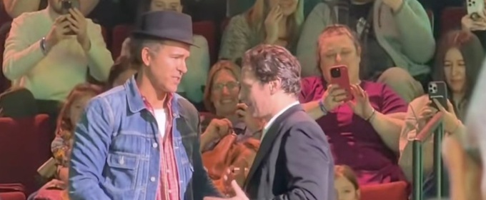 Video: Ryan Reynolds Bids $25K For Jonathan Groff's Hat at JUST IN TIME