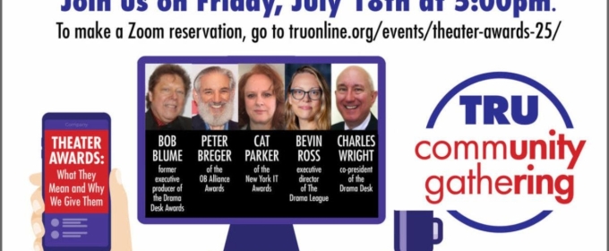 Theater Resources Unlimited Will Host 'Theater Awards: What They Mean and Why We Give Them' on Zoom