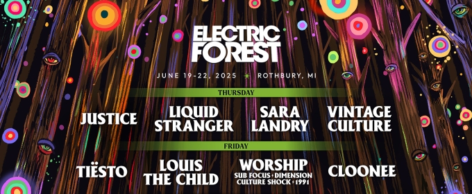 Electric Forest Reveals Over 40 Additional Artists For 2025 Edition