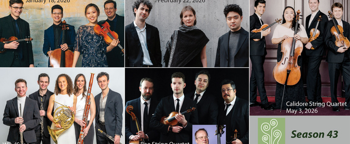 Music at Kohl Mansion 2026 Winter/Spring Artists Revealed