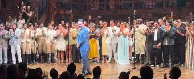Video: HAMILTON Celebrates 10 Years on Broadway With Star-Studded Mega-Mix Curtain Call